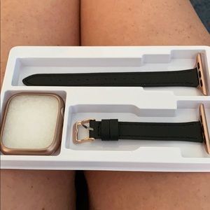 42/44 black/ rose gold Apple Watch band